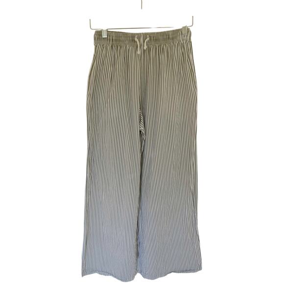 DONNI Pants - DONNI. Tie Pant in Rosemary Stripe Size Small